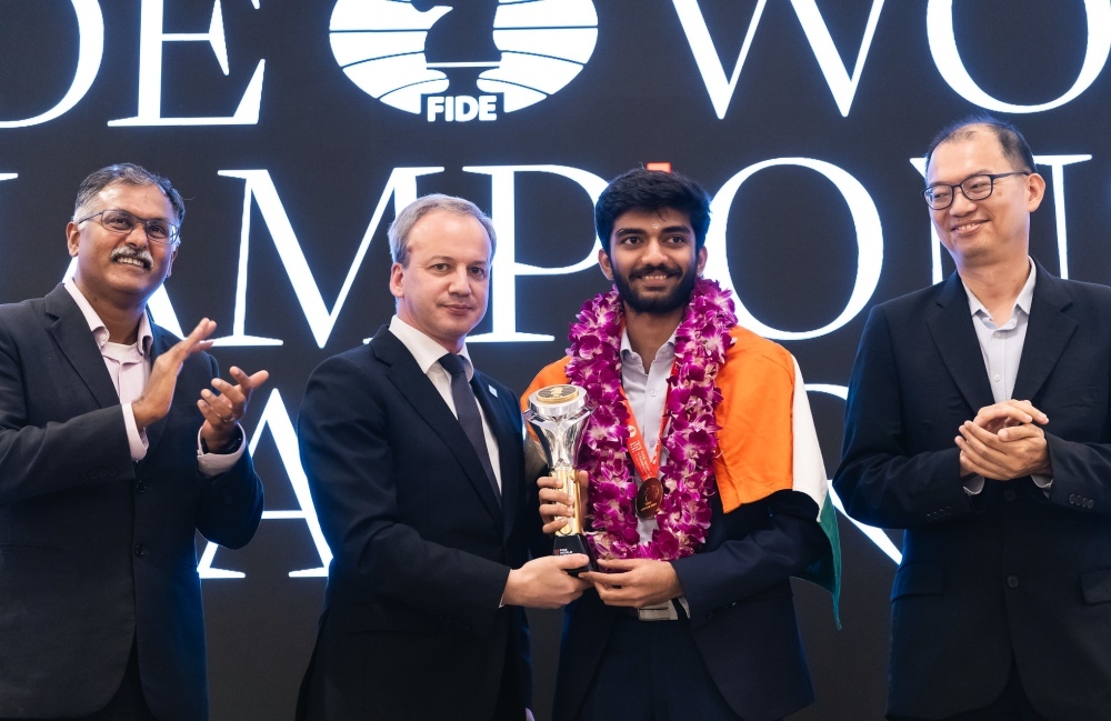 Gukesh D crowned 18th FIDE World Champion