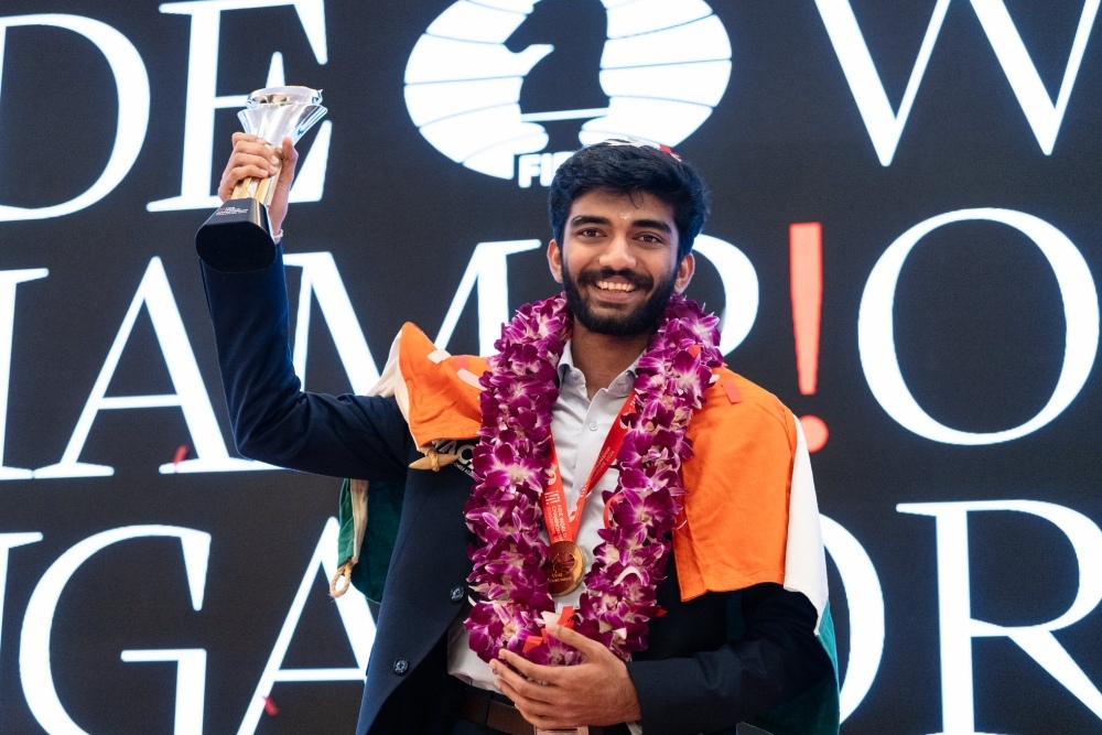 Gukesh D crowned 18th FIDE World Champion