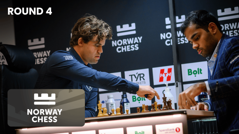Round 4 of Norway Chess 2025: Carlsen Beats Arjun To Take the Lead