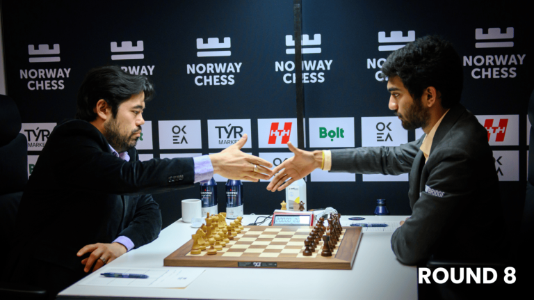 Round 8 of Norway Chess: Nakamura Shines, Carlsen & Caruana Stumble