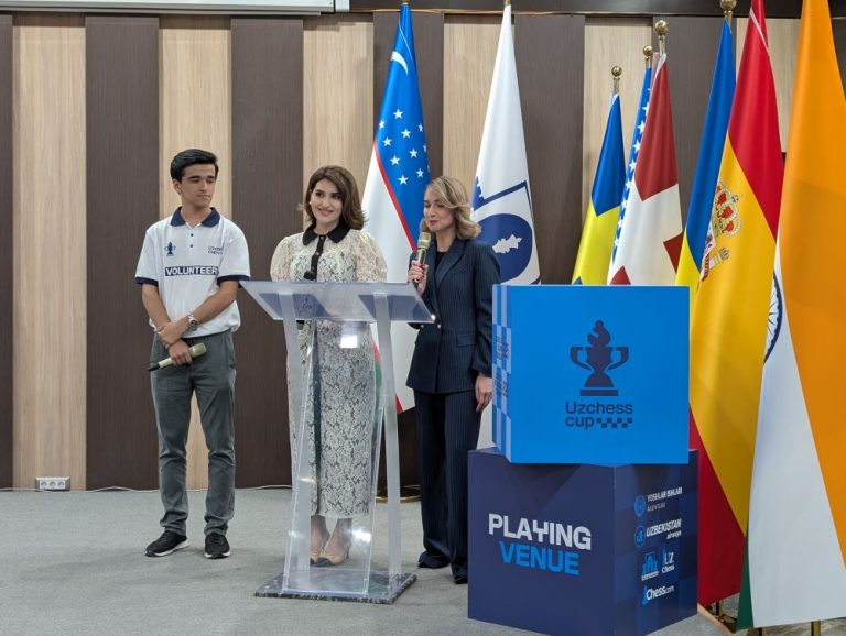 Sindarov Stuns Nepomniachtchi in Round 1 of 2nd UzChess Cup