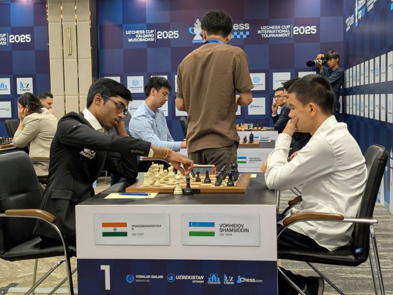 2nd UzChess Cup Round 2: Praggnanandhaa Dominates, Becomes World No. 5