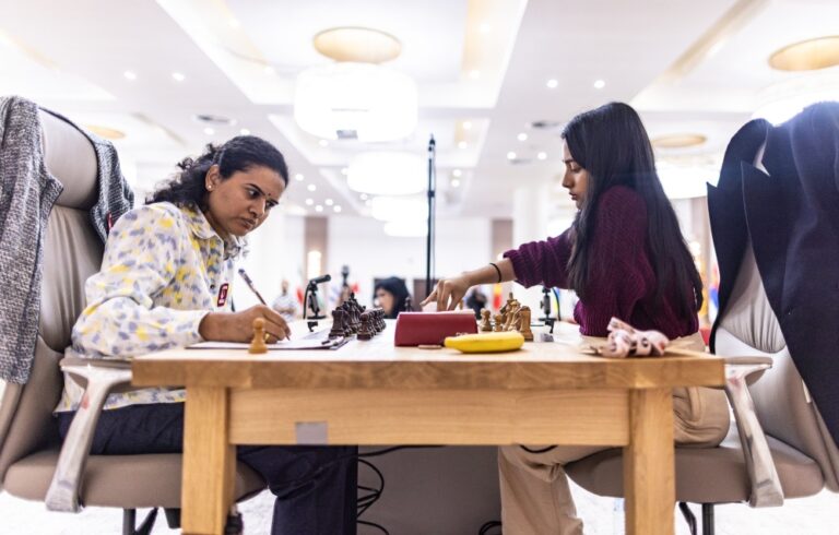 FIDE Women’s World Cup Final Game 1: Humpy Holds, Divya Shines