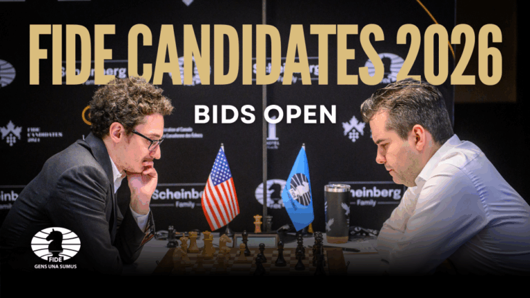 FIDE Opens Bidding for 2026 Candidates and Women’s Candidates Tournaments