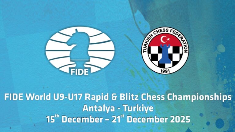 FIDE World U9-U17 Rapid and Blitz Championships 2025: Registration Closing Soon