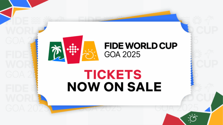 🎟️ Tickets Now Open for FIDE World Cup 2025 in Goa!