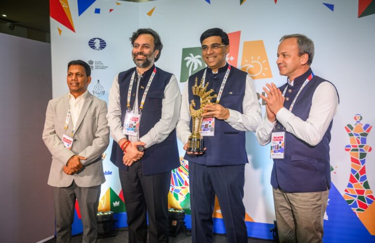 World Cup 2025 Begins in Goa: Anand Honored, Young Talents Shine