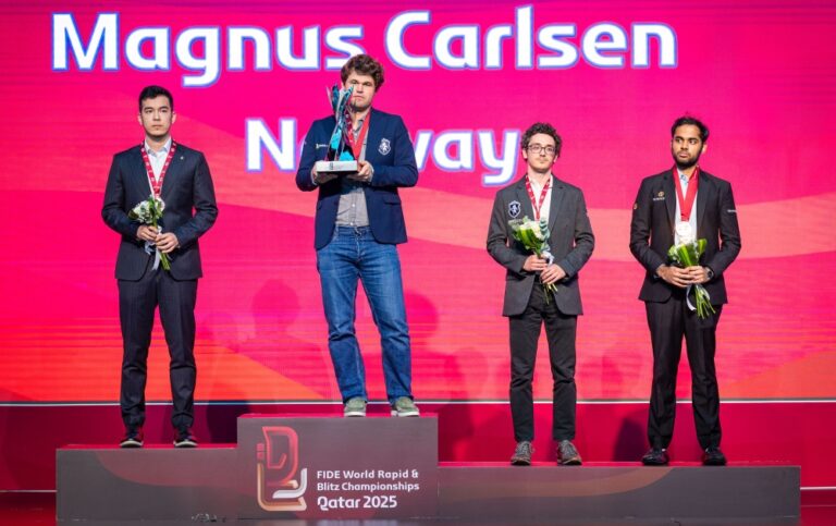 Magnus Carlsen and Bibisara Assaubayeva Win World Blitz Titles