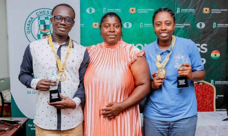 Ghana Chess Championship 2026: Bernard Anhwere and Maud Benson Take Top Honors