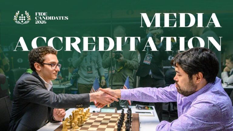 Media Accreditation Now Open for FIDE Candidates Tournament 2026
