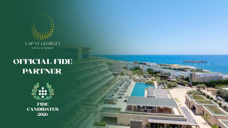 Cap St Georges Hotel & Resort becomes Official FIDE Partner for Candidates 2026