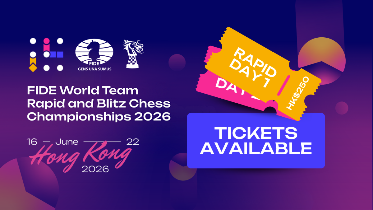 FIDE World Team Rapid and Blitz Chess Championships 2026 – Tickets Now Available