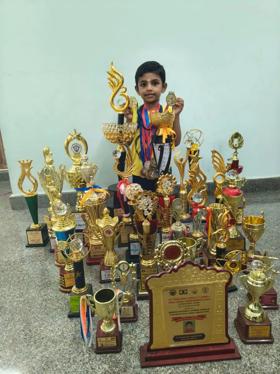 8-Year-Old Tamizh Amudhan Stuns World No.7 Vincent Keymer