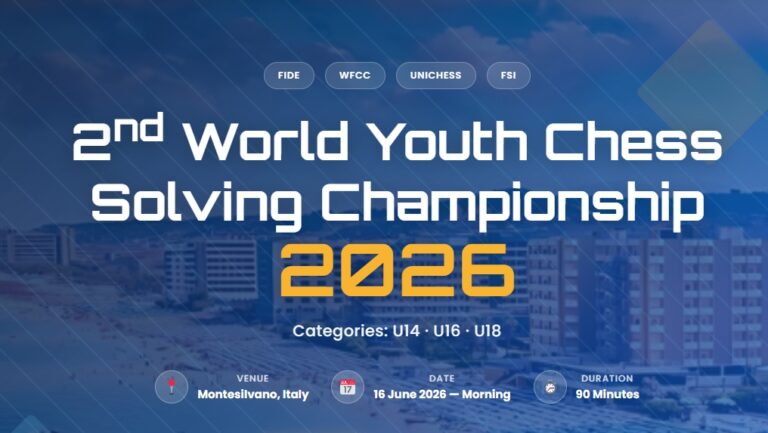 2nd World Youth Chess Solving Championship 2026: Registration Now Open