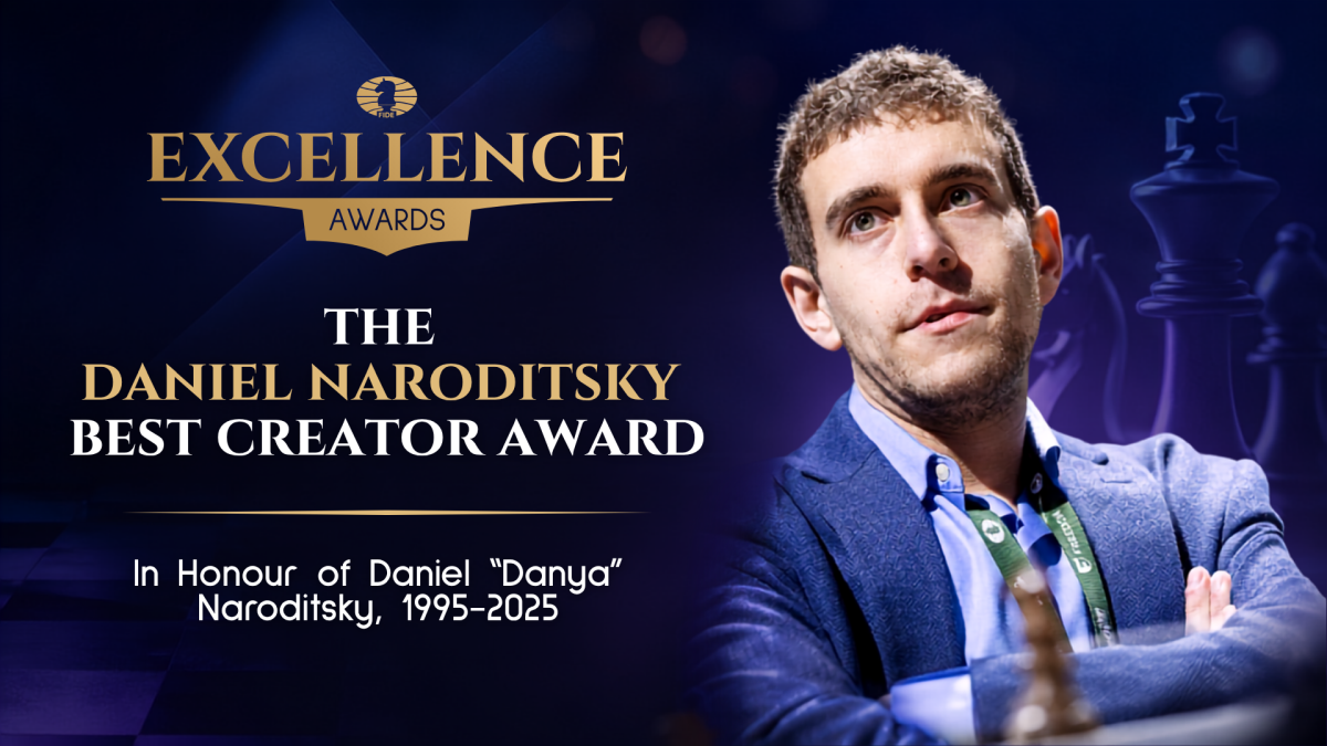 FIDE Honours Daniel Naroditsky with Special Best Creator Award